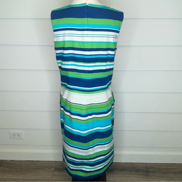 Talbots Peyton striped shift knee-length dress, sz 8 - Picture 7 of 12
